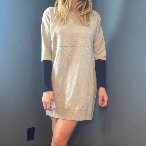 Madewell Jumpstart Oversize Sweatshirt Dress size Medium Armpit - Picture 5 of 12